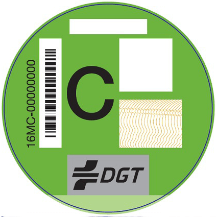 Etiquetas mendioambientales de la DGT
